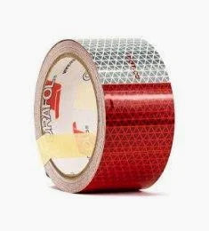Uline Reflective Conspicuity Tape - 2" x 1´, Red/White ORAFOL Tractolaser